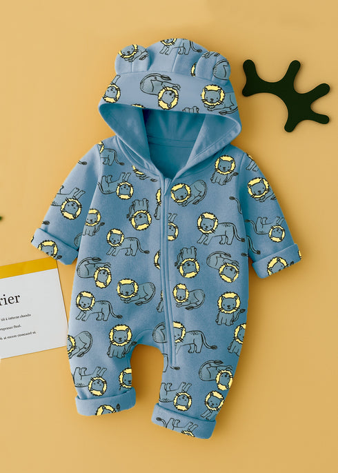 Mighty Cubs Fleece Hooded Sleepsuit