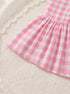 Sweet Gingham Collar Baby Frock