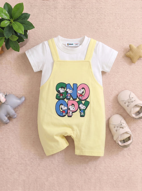 Snoopy Sunshine Dungaree Romper