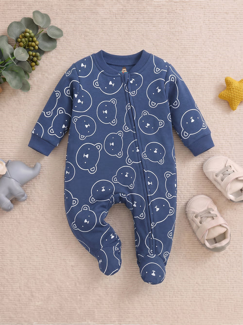 Teddy Bear Dream Fleece Footed Sleepsuit