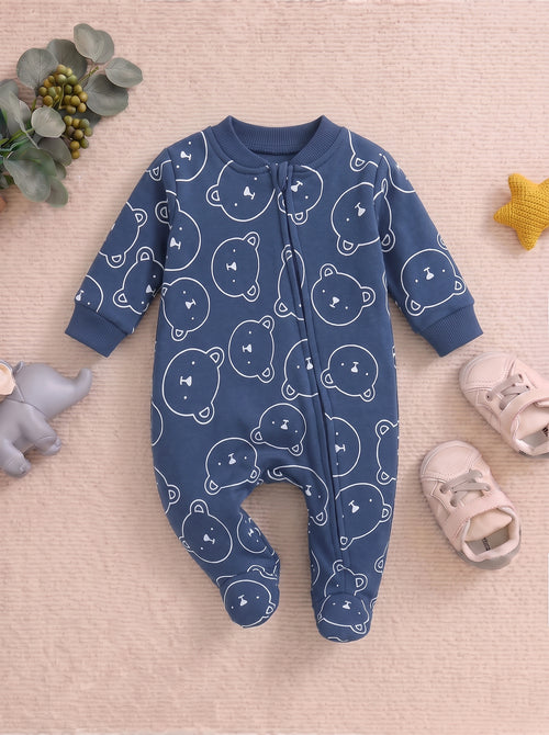 Teddy Bear Dream Fleece Footed Sleepsuit
