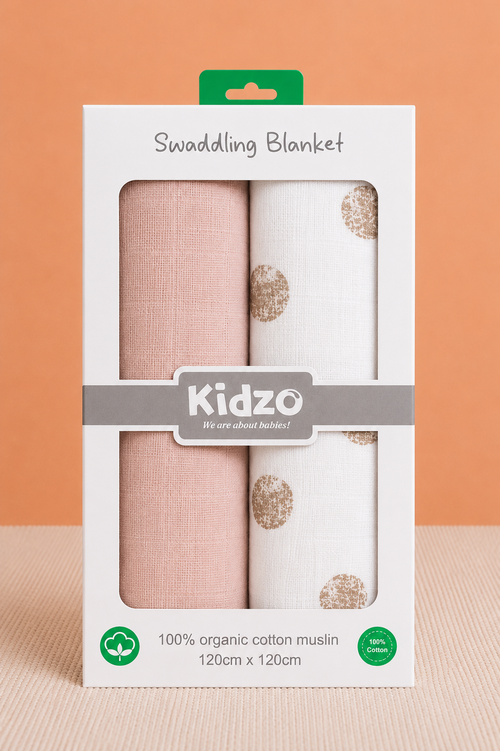2-Pack Muslin Swaddle Blanket