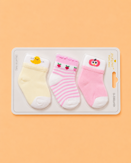 3 Pcs Baby Socks Gift Set
