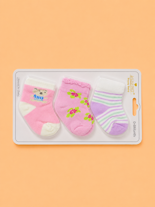 3 Pcs Baby Socks Gift Set