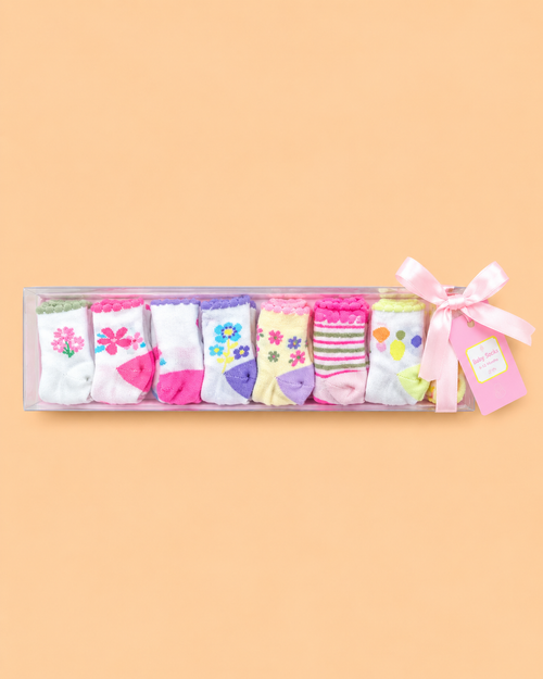 7 Pcs Baby Socks Gift Set