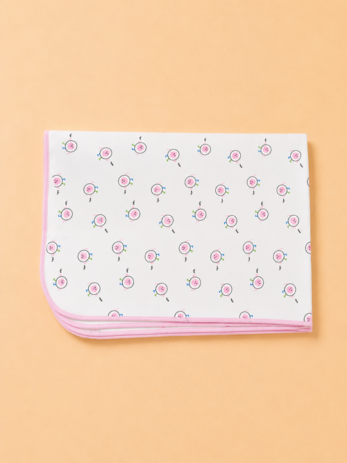 Pink Waterproof Baby Changing Sheet (69 × 96 cm)