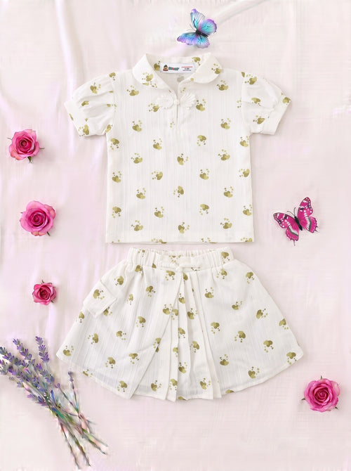 Sunshine Hearts Polo Skirt Set