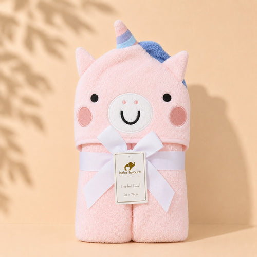 Cute Lama Baby Hooded Bath Towel (76x76)