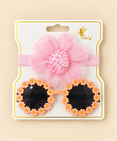 2-Pcs Baby Headband & Glasses Gift Set