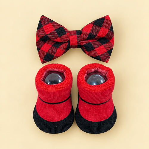 2-Pcs Baby Headband & Sock Gift Set