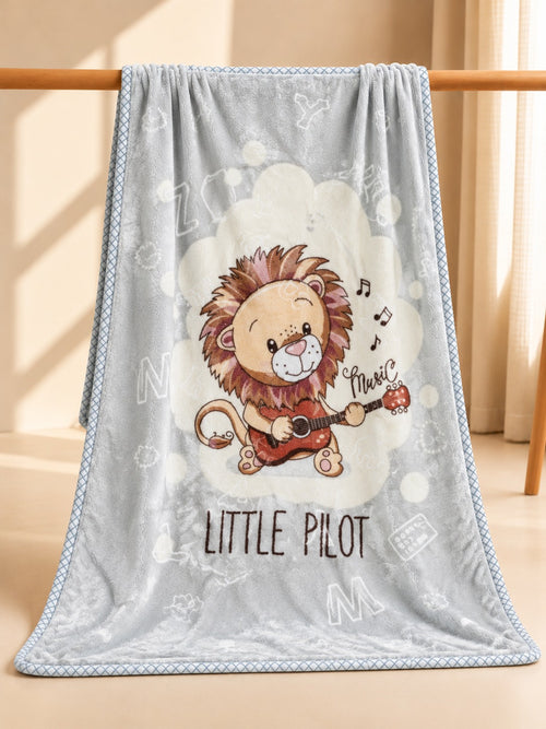 Rockstar Lion Baby Soft Double-Ply Blanket