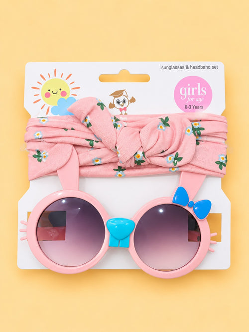 2-Pcs Baby Headband & Glasses Gift Set