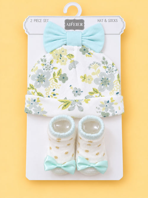 2-Pcs Baby Hat & Socks Gift Set