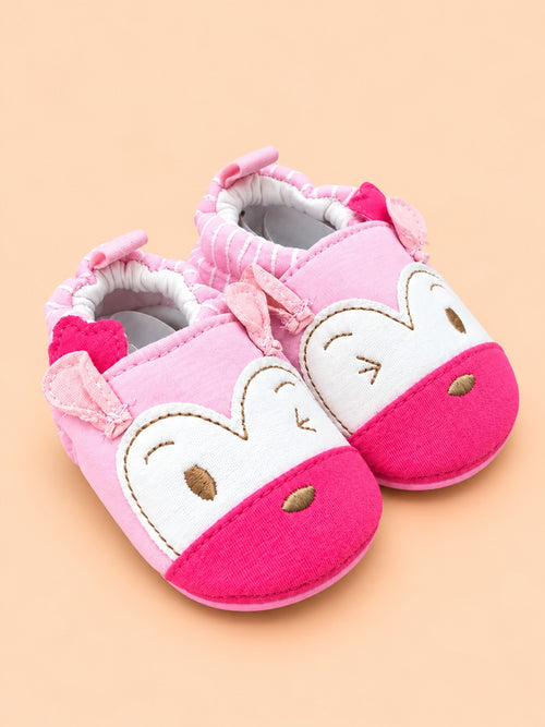 Playful Animal Baby Sneakers (Pink)